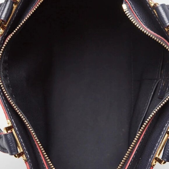 Louis Vuitton Marine Rouge Monogram Empreinte Leather Sully PM Bag - Picture 11 of 12